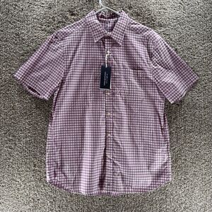 Vineyard Vines On The Go Performance Mens Medium Check Brrr Button Up New Golf